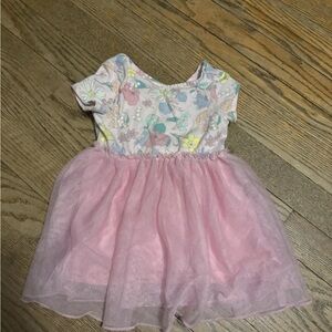 Cat & Jack Pink Logo Infant Tee - Pink and Orange